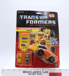 Scoop G1 Transformers Targetmaster 1988 Hasbro Action Figure NEW MOSC SEALED - Picture 1 of 4