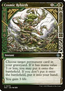 Cosmic Rebirth (078) Showcase March of the Machine: The Aftermath MAT MTG Magic - Picture 1 of 1