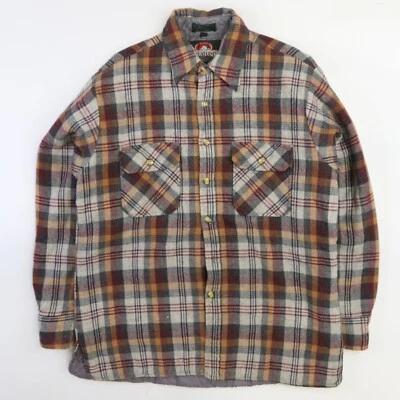 Vintage Great Land Wool Button Up Shirt Size Medium Plaid - Image 1 of 4
