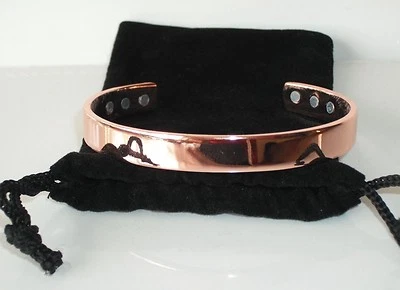 HOLISTIC MAGNETS PURE COPPER Magnetic Bracelet Strong Magnets Pain Relief Detox & Balance CB