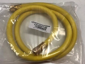 MANIFOLD GAUGE HOSE 3/8" X 3/8" 60" F/F YELLOW SUITS VAC PUMP & MORE CH-60VY-60 - Bild 1 von 1