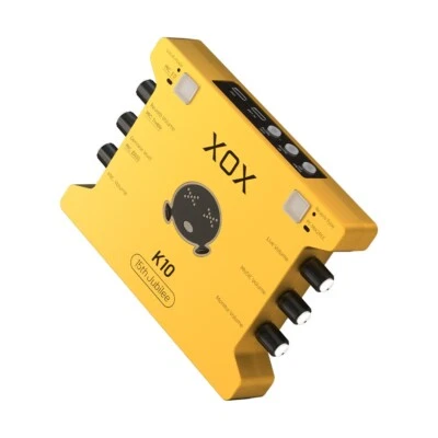 K10 Sound card for Pc/Phone Live Streaming Sing Game,audio interface/Audio Mixer - Image 1 of 4