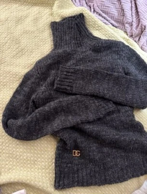 Dolce & Gabbana черепаха шеи шерсти акрил альпака вязаный свитер - Изображение 1 из 4