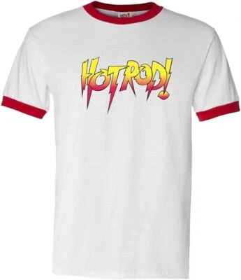 Men's Rowdy Roddy Piper Hot Rod Wrestling White Adult T-Shirt - Image 1 of 2