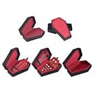 Gothic Velvets Coffin Shaped Rings Necklace Boxes Jewelry Storage Accessories