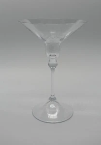 Nancy Daum Francés 8" Cristal Martini Vástago Vidrio Romero Arte Vidrio Firmado - Imagen 1 de 8