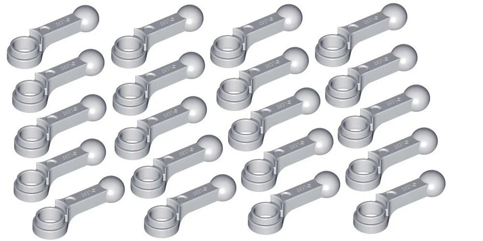 Lego Technic 20x Light Bluish Grey Engine Rod (2852) New!! - Image 1 of 1