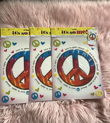 ☮️☮️Lot Of 3 Iron On Transfers Peace Sign Back By Popular Demand Peace ☮️ ☮️ - Image 1 of 3