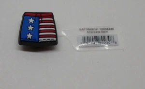 CROCS BRAND JIBBITZ American Swim Trunks USA SHOE CHARM! AUTHENTIC! NWT! - Picture 1 of 2