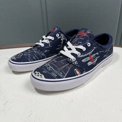 Polo Ralph Lauren Faxon Tenis Hombres Talla 10.5 Faro Vela Nudos Barco Zapatos Foto 1 de 4