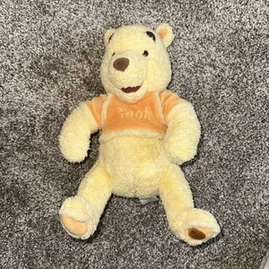 Disney Winnie the Pooh Plush Bear Cozy Sherpa Orange Shirt 13" Soft Toy Lovey - Picture 1 of 5