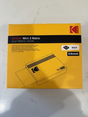 Impresora Fotográfica Portátil Kodak Mini 3 Retro Negra, Bluetooth, 3x3" Foto 1 de 4