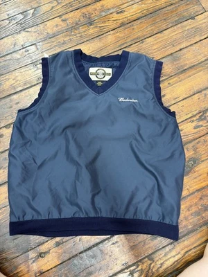 Chaleco Budweiser Para Hombres Mediano North End Bordado Pullover Bar de Cerveza Promo Foto 1 de 4