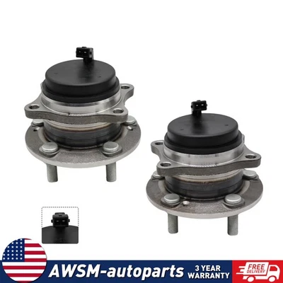 For Hyundai Santa Fe 07-16 w/ABS 512326 Pair (2) Rear Wheel Hub Bearing Assembly Foto 1 de 4