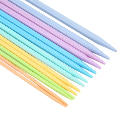 Double Pointed Knitting Needles Plastic Material Different Colors Knitting - image 1 of 4
