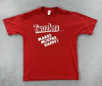 Camiseta Promocional Twizzlers Hershey’s XL Roja Puntada Única De Colección Hecha en EE. UU. Foto 1 de 4