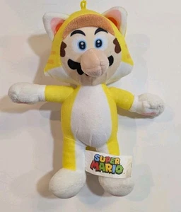 Peluche Nintendo Super Mario 3D World Mario en traje de gato amarillo 12" 2021 - Imagen 1 de 2