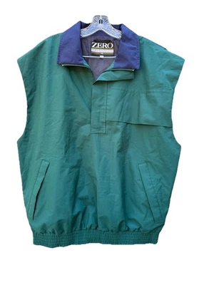 Zero Restriction Mens Size XL Outerwear Green Golf 1/4 Snap Vest Lightweight - Image 1 of 3