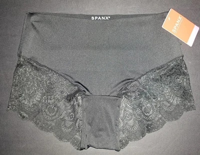 💕Calcinha SPANX Undie-tectável Renda Hi Hi Hipster Suavização Menino Preta P - Imagem 1 de 4