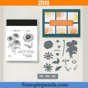SIMPLY ZINNIA Z6484 Stamps And Metal Cutting Dies Sets Scrapbooking