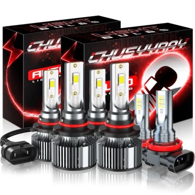 Para Acura CSX 2006-2011 6x Combo 9005+9006 Faro LED Alto/Bajo+H11 Luz Antiniebla Foto 1 de 4