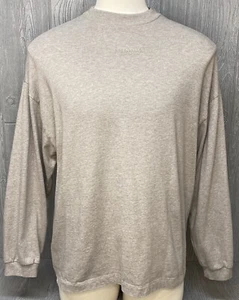 Fear Of God Essentials Crewneck Sweatshirt Core Heather Brown XL Tags Say XS - Picture 1 of 8