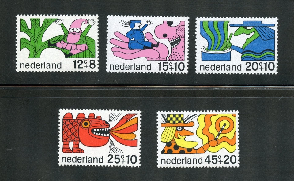 Netherlands Complete MNH Set #B439-443 Surtax for Child Welfare Stamps - Image 1 of 1