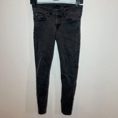 7 For All Mankind Gwenevere Pants Gray Size 26 Skinny Jeans EUC B11 - Image 1 of 4