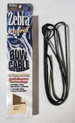 Zebra Hybrid Bow Cable 40" BLK/BLK - Image 1 of 2