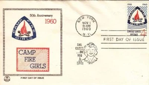 1960, USA: Camp Fire Girls: FDC (BSA678) - Picture 1 of 1
