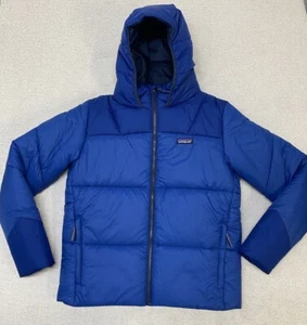 Patagonia Synthetic Puffer Hoody Jacket Boys Youth XL Hoody Full Zip Blue - Picture 1 of 13