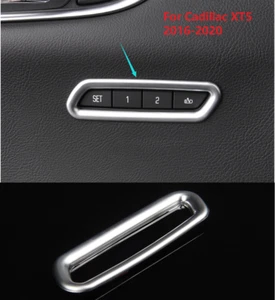 Cubierta del marco del interruptor de memoria del asiento ABS plateado mate para Cadillac XT5 2016-2020 - Imagen 1 de 7