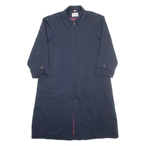 H&M Womens Trench Coat Blue S - Picture 1 of 6