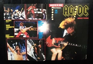 AC/DC ACCEPT Thompson Twins Van Halen VINTAGE THAILAND ONLY 1 MIDDLE PAGE RARE!! - Picture 1 of 2