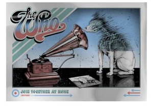 2020 Paul Jackson The Who Join Together At Home Mirror Foil Poster Print /100 - Picture 1 of 1