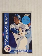 Ivan Rodriguez 1992 Score Card #5 from 90's Impact Player Set _ Rangers