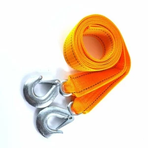 3 Tons Car Tow Cable Towing Strap Rope with Hooks Heavy Duty 3M - Picture 1 of 2