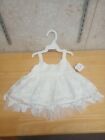 Baby Ganz White Dress Lacey With Flowers