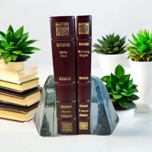 Moby Dick & Wuthering Heights Leather Bound Collectors Library Classics Set By T - Picture 1 of 10