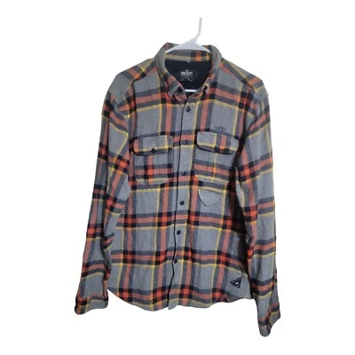 10 Deep Shirt Men Size XL Multicolor Flannel Plaid Preppy Casual Outdoors Hiking - Image 1 of 4