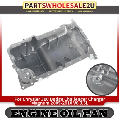 Pan de aceite de motor para Chrysler 300 05-06 08-10 Dodge Challenger Charger Magnum 3,5 L Foto 1 de 4