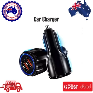 Fast Car Charger 3.1A USB Quick Charger 2 Port 3.0 Lighter Socket Samsung iPhone - Picture 1 of 6