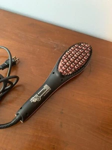 Simply Straight Professional Ceramic Brush Hair Straightening Pink - Picture 1 of 6