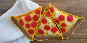 Pizza by the Slice Stuffed Crust Cat Nip Toy 100% Organic American Made - Picture 1 of 4