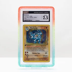 Pokemon Machamp Holo #8 Base Set 1st Edition 1999 - CGC 2.5 - Picture 1 of 2