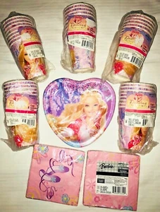Barbie Ballet Dancing Princesses birthday napkins cups plates Hallmark 80 count - Picture 1 of 6
