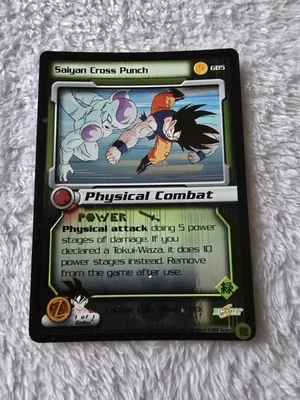 DBZ Dragon Ball Z FOIL Saiyan Cross Punch GB5 CCG Limited Capsule Corp Power MP - Image 1 of 4