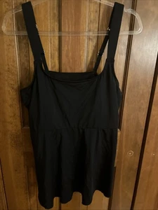 Lands End Black Tankini Top Size XL/18 (A023) - Picture 1 of 9