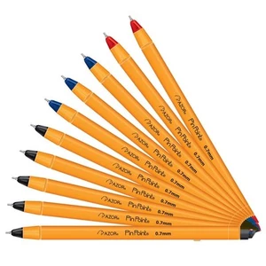 Pin Point Fine Point Writing Pens 0.7mm – Ballpoint Pens Assorted (10 Pack: 5... - Picture 1 of 8