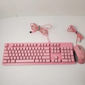 Razer Huntsman Interrupteurs mécaniques à quartz rose clavier et souris gaming - Photo 1/5